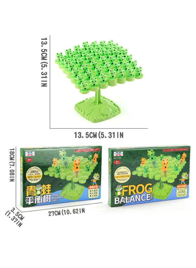 Children'S Educational Balance Tree Stacking Game For Two Players Interactive Battle Board Game Toy (Frog Balance Tree Box Pack)  - Image 2