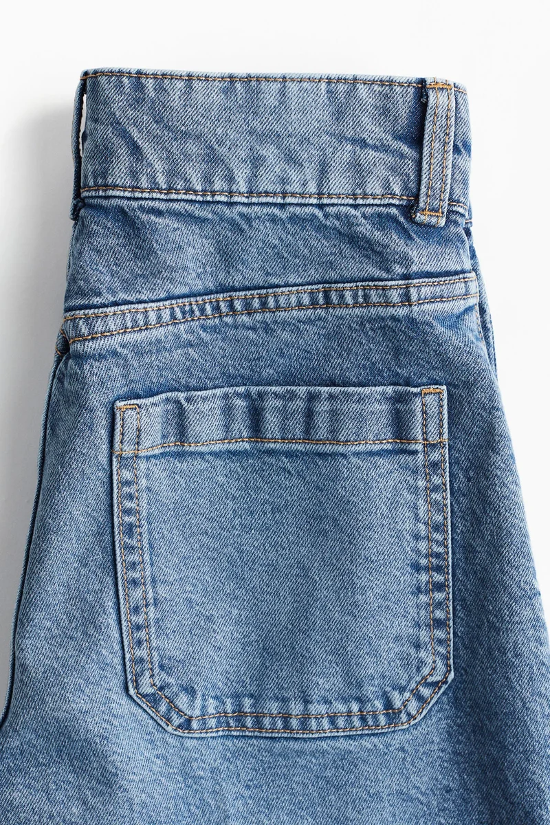 H&M Wide High Cropped Jeans