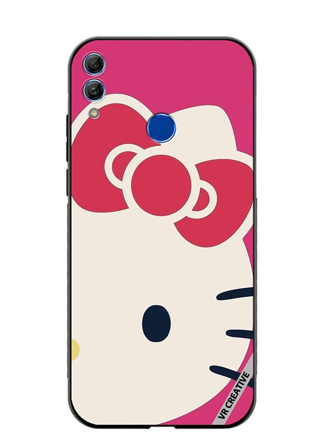 Protective Case Cover For Honor 10 Lite Kitty Design Multicolour