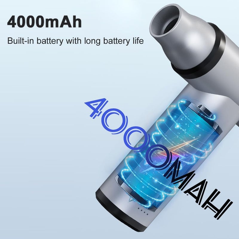 Eacam Cordless Compressed Air Duster - Rechargeable Handheld Electric AirBlower Blower Home Hairdryer 120000rpm Car Duster Auto Cleaner Home and Outdoor Dual-Use - Image 5