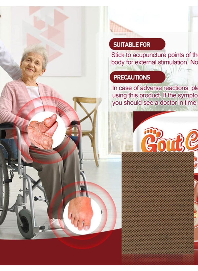 Excefore - Gout Treatment Patch, 40pcs Arthritis Thumb Patches for Pain Relief, Swelling Reduction, and Inflammation Diminishment - Image 1