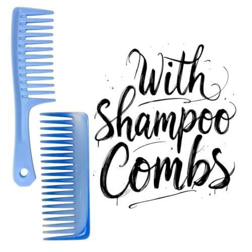 Abhaas Combs for Women and Men Set of 5 - Made with Virgin Raw Material with Smooth teeths Prevent Hair Tearing for Detangling, Frizz Control for All Hair Types Handle Comb, Graduated Comb, Lice Comb, Wide Teeth Comb, Shampoo Comb Set (Set of 5 (With Lice Comb)) - Image 4