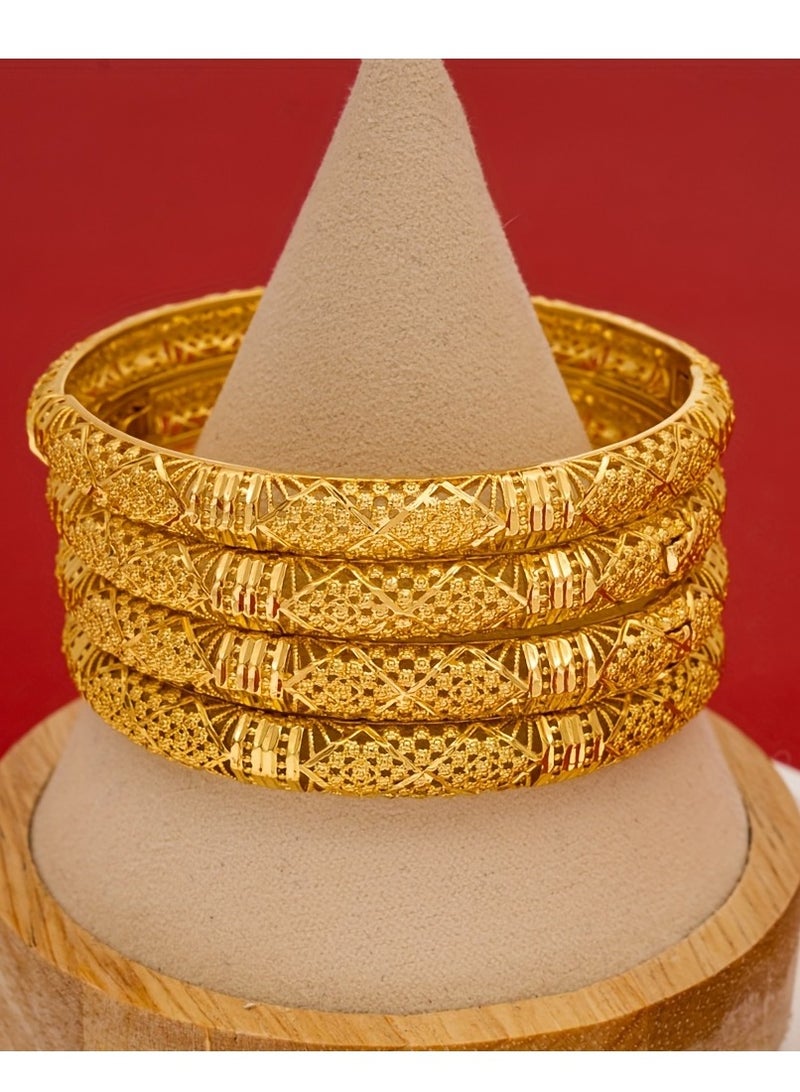 FASHION Hollow Triangle Carved Bracelet, Exquisite Environmentally Friendly Copper Ladies Fashion Bracelet  - Image 5
