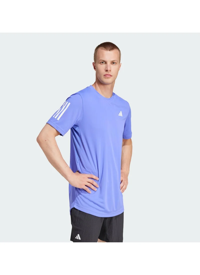 Adidas Club 3 Stripe Tennis T-Shirt