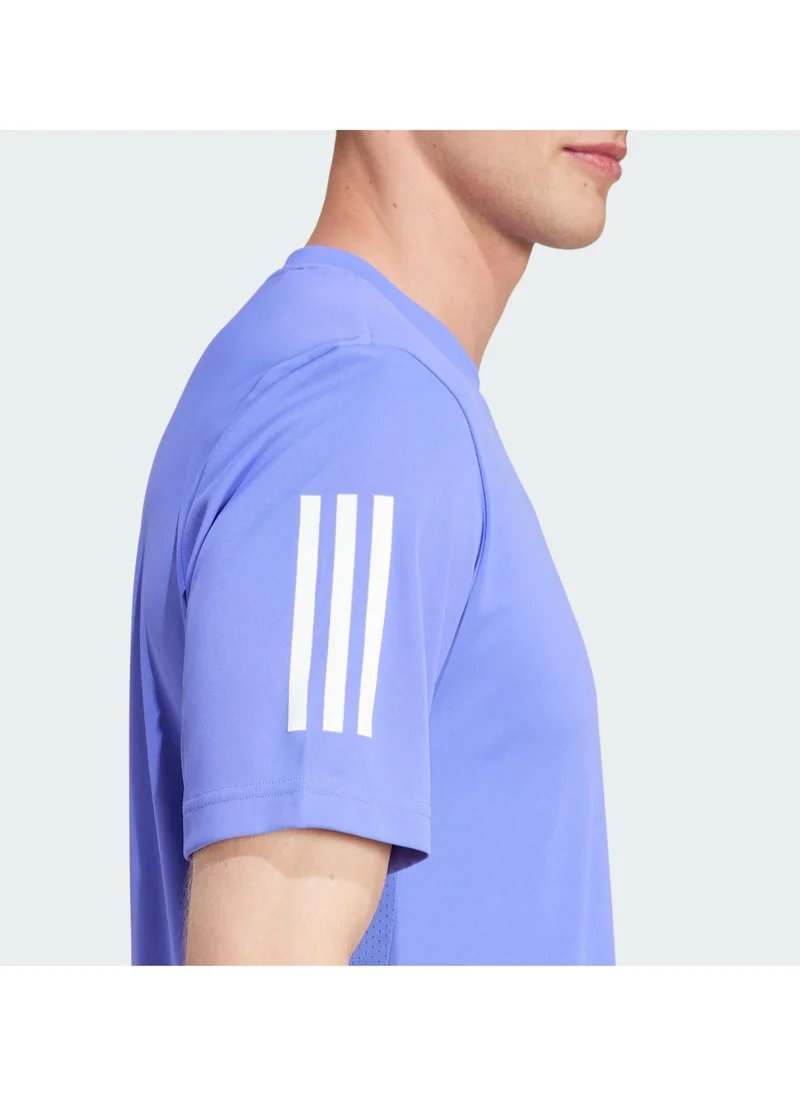 Adidas Club 3 Stripe Tennis T-Shirt
