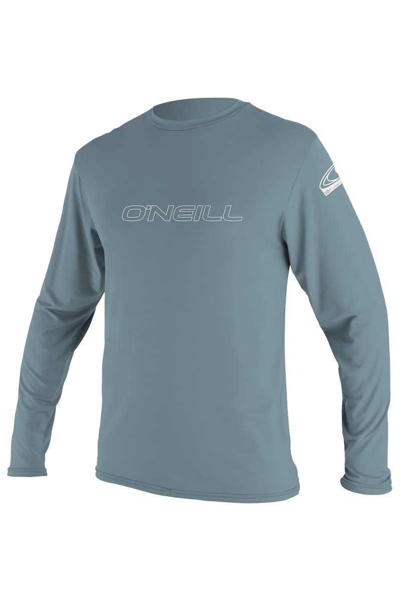 O'Neill Men's Basic Skins UPF 50+ Long Sleeve Sun Shirt, Dusty Blue, S - Image 1