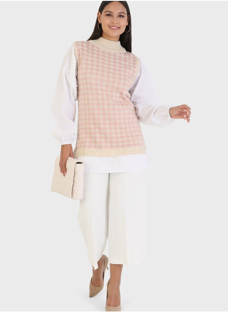 Refka by modanisa - Crew Neck Knitted Tunic - Image 1