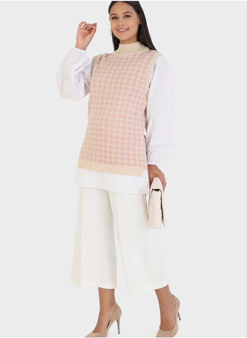 Refka by modanisa - Crew Neck Knitted Tunic - Image 1