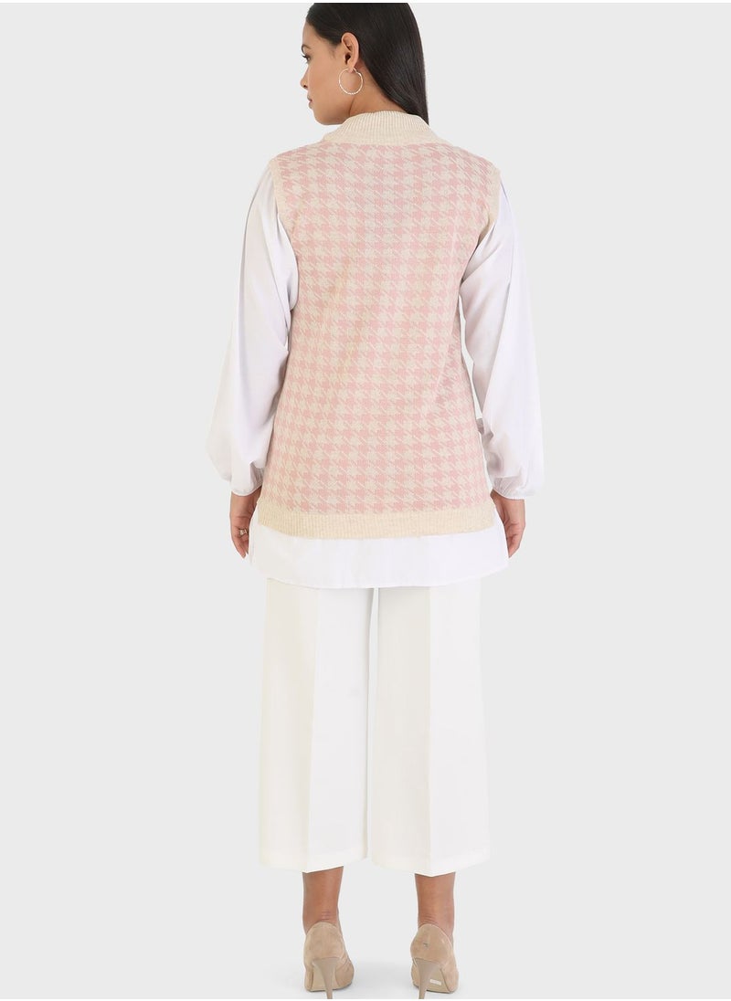 Refka by modanisa - Crew Neck Knitted Tunic - Image 1