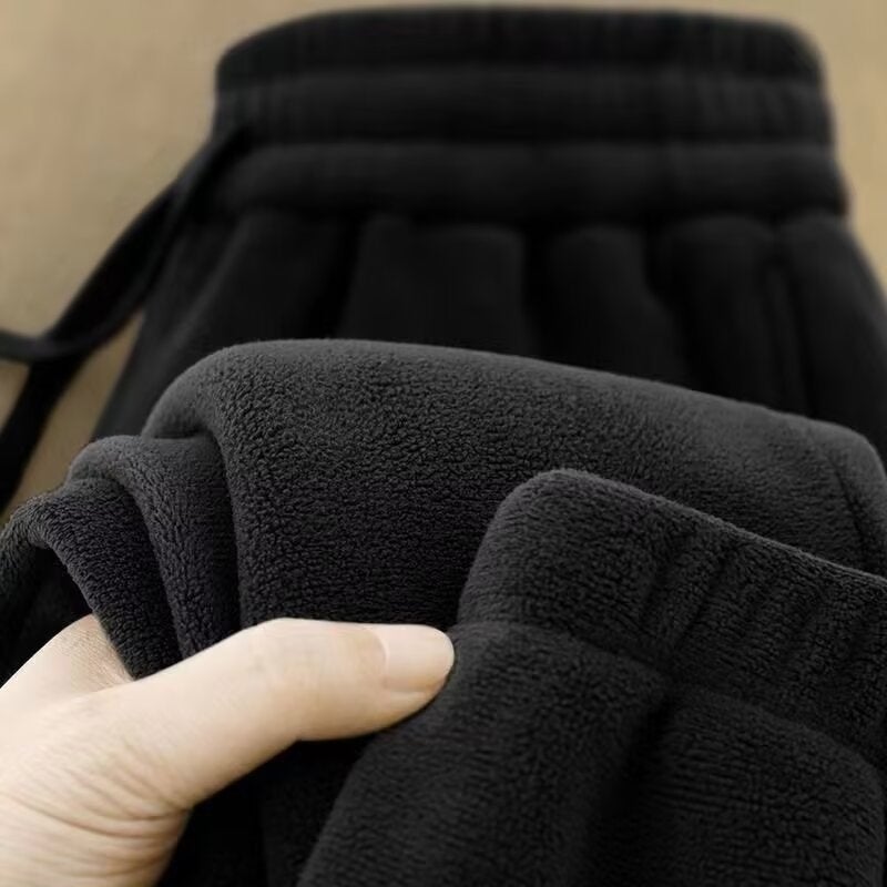 Men'S Sweatpants Winter New Double-Sided Fleece Casual Pants Boys Thickened Bundle-Legged Pants Warm Sports Pants For - Image 4