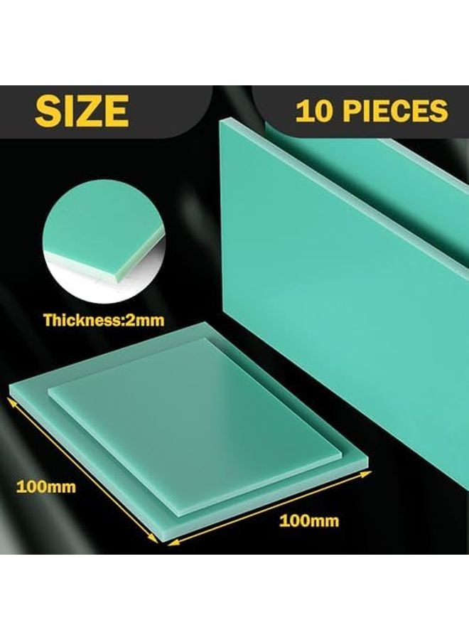 FR4 Fiberglass Epoxy Resin Insulation Board 500x500x0 4mm Water Green For PCB Repair DIY Electronics Electrical Insulation - Image 3