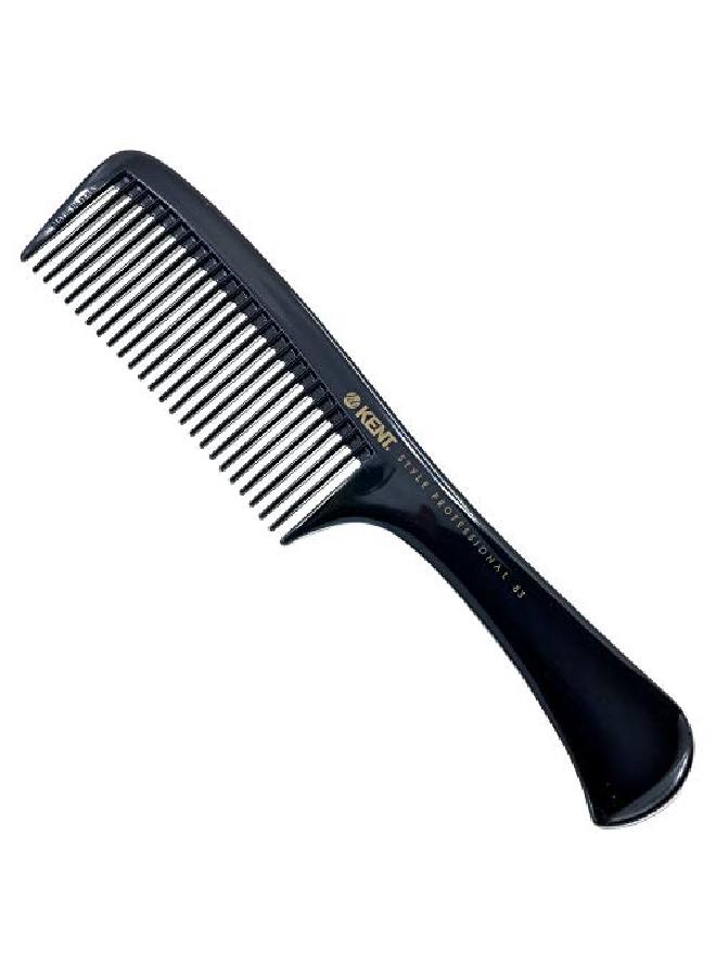 KENT مشط حلاقة سبك 83 بتصميم صالون ومشط تفكيك قص الشعر بأسنان عريضة مشط حلاق محترف بأسنان عريضة للتصفيف للشعر المتوسط والكثيف لوازم الحلاق عالية الجودة - Image 1