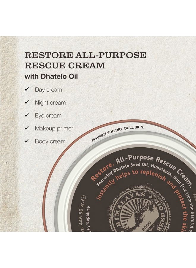 LS All Purpose Rescue Cream, 5-in-1 Face and Body Cream and Moisturizer for Soft Skin and a Radiant Glow, Cruelty Free (15.75 ounces)  - Image 3