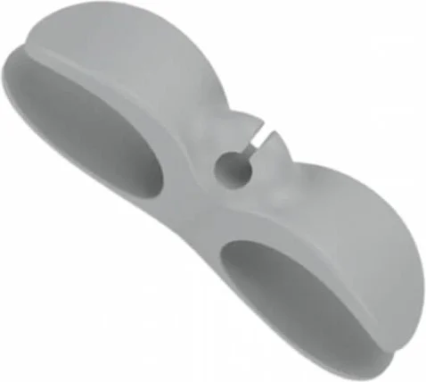 Piev Adhesive Practical Cable Collecting and Winding Organizer 2 Pack Gray