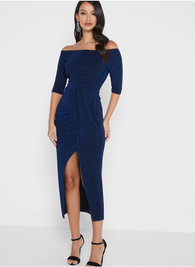 Ella Limited Edition - Off Shoulder Shimmer Dress - Image 1