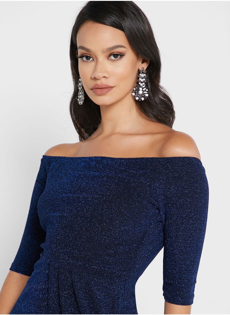 Ella Limited Edition - Off Shoulder Shimmer Dress - Image 1