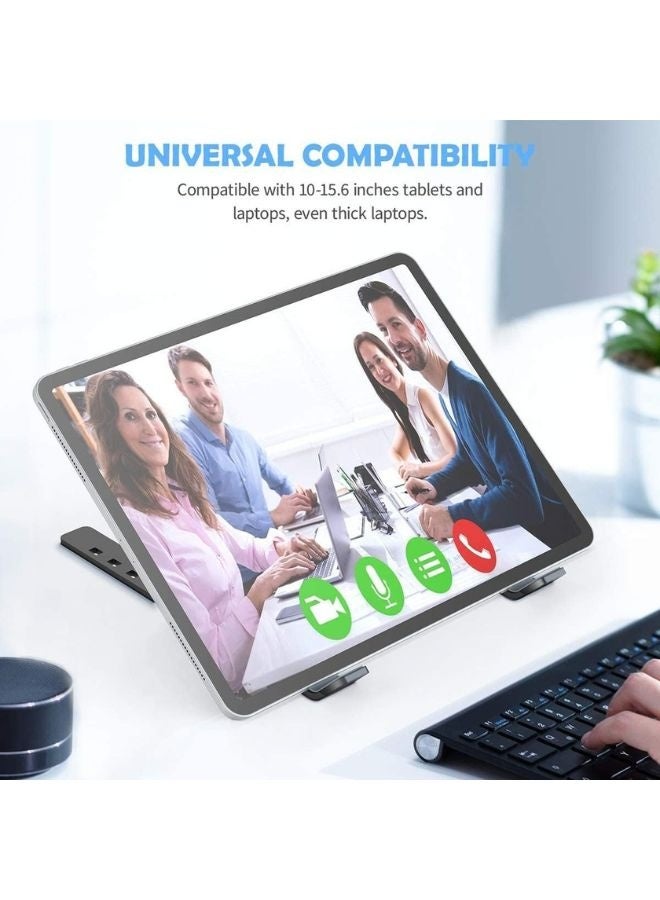 Tuttonica Tutto-TS 123 SD Laptop Stand 7 Height Adjustable Riser for desk | Increased Laptop Ventilation | Ergonomic Foldable & Portable | Universally Compatible Silver XX-model - Image 3