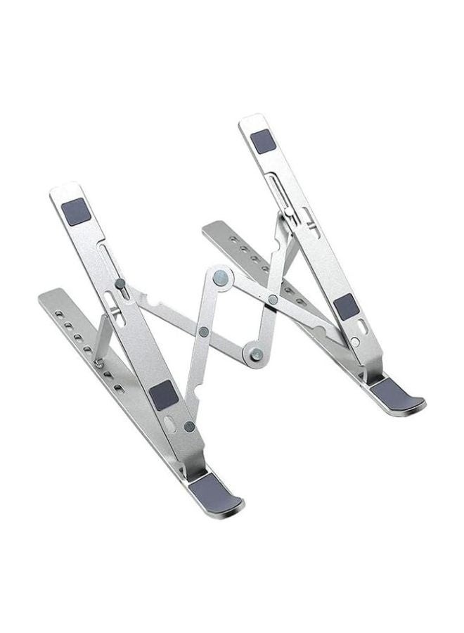 Tuttonica Tutto-TS 123 SD Laptop Stand 7 Height Adjustable Riser for desk | Increased Laptop Ventilation | Ergonomic Foldable & Portable | Universally Compatible Silver XX-model - Image 2
