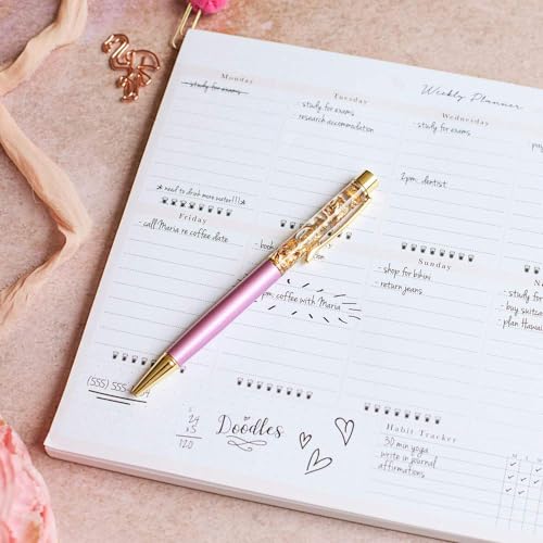 Peachly Desktop Weekly Planner Notepad | 60 Undated Tear-Off Pages | Schedule Daily To-Do Lists | Increase Your Productivity In Less Than 5 Minutes A Week | Achieve Your Goals | Peach and Mint Fern - Image 3