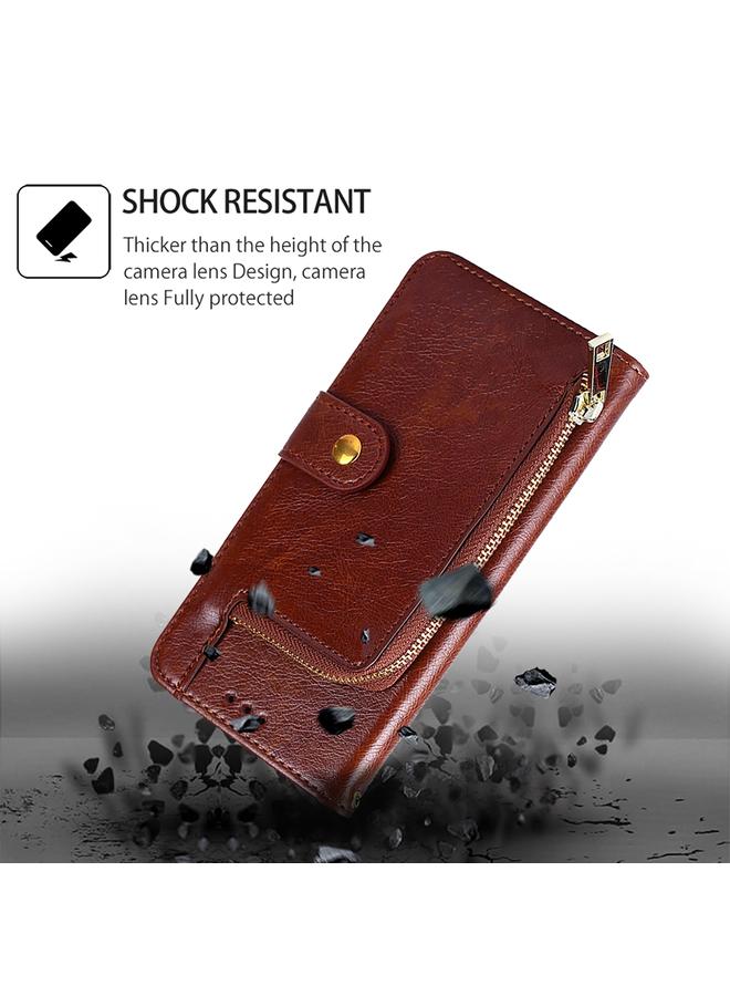 S-TOP Case For Infinix Note 40 4G Zipper Bag Leather Phone Case - Image 3