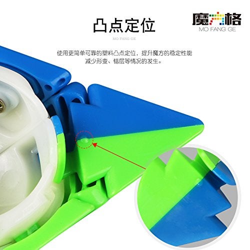 CuberSpeed QY Toys 4x4 Pyramid stickerless Magic Cube Master Pyraminx Speed Cube - Image 3