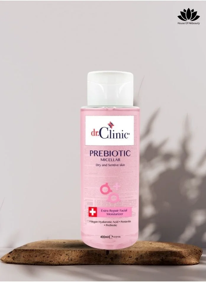 dr.Clinic مياه ميسيلار د.كلينيك بالبريبيوتيك للبشرة الجافة والحساسة (الوردي)
