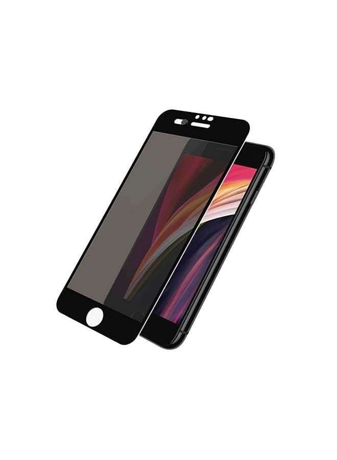 Privacy Tempered Glass Screen Guard For Apple iPhone 7 Black - Image 1