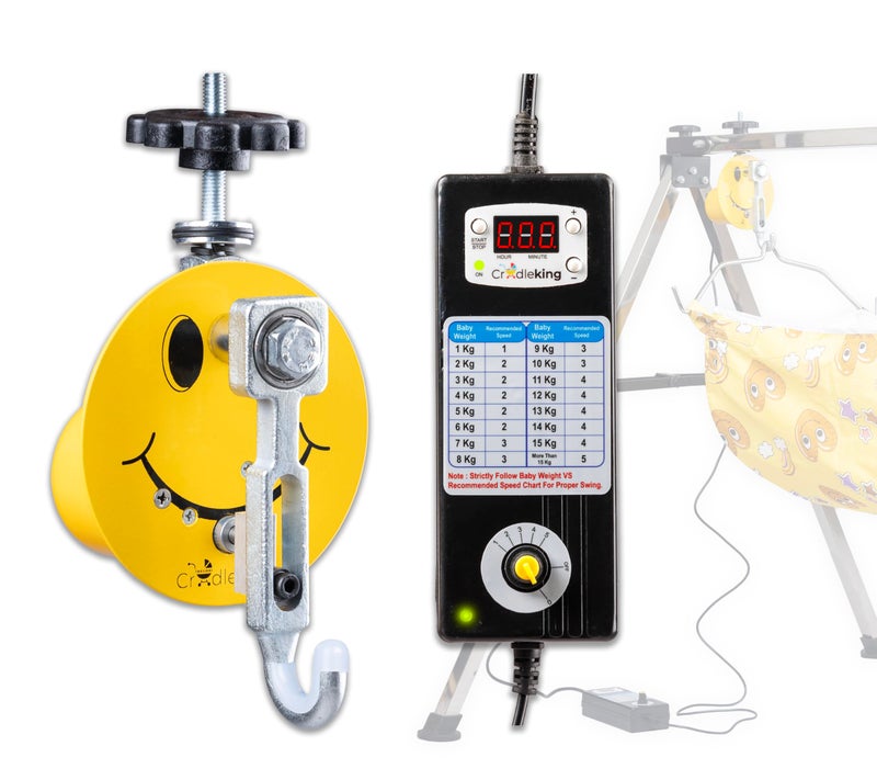 Cradleking Automatic Cradle Swing Motor Kit for Baby 0 to 3 Years (Automatic Swing Motor Machine Kit Only | Staineless Steel Cradle and Jholi not Including) - Image 1
