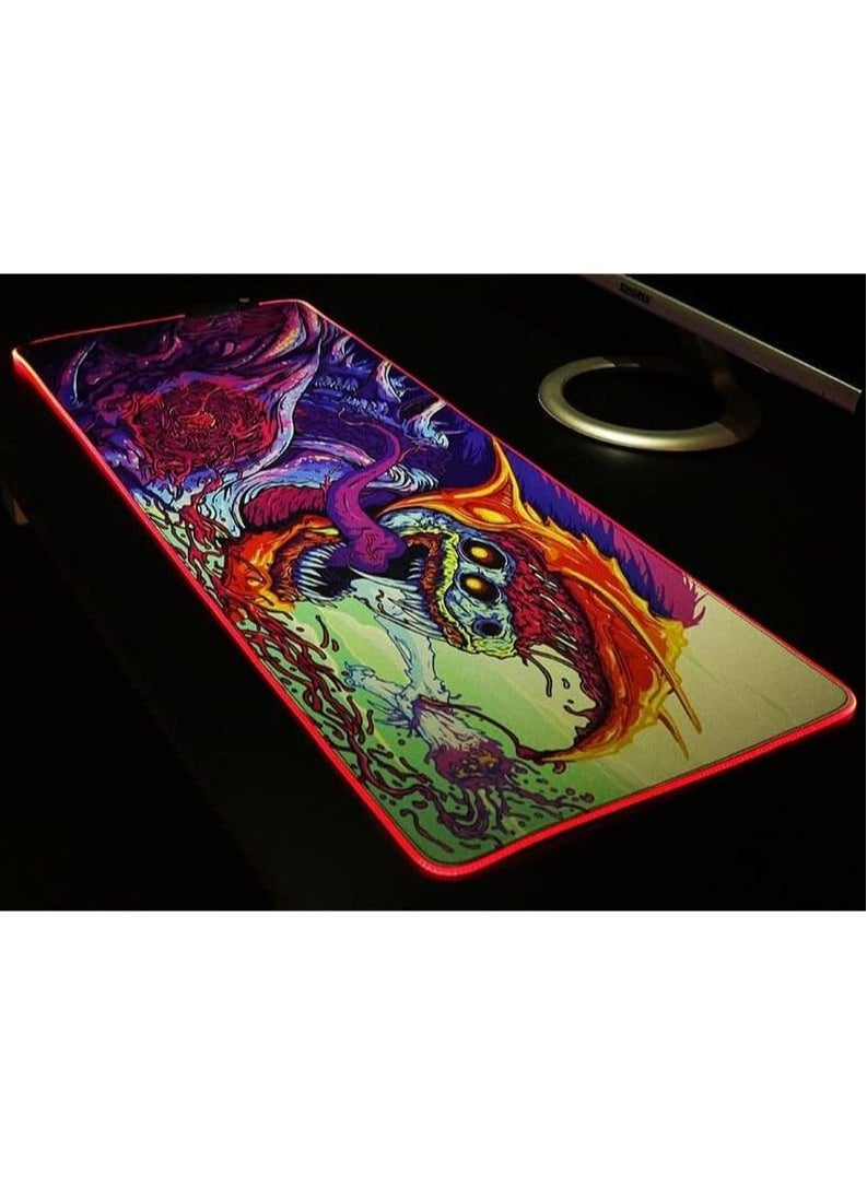 Generic - Gaming Mouse Pad -Hyper Beast Rgb Extended Size Xxl For Keyboard And Mouse (80×30 Cm) - Image 1