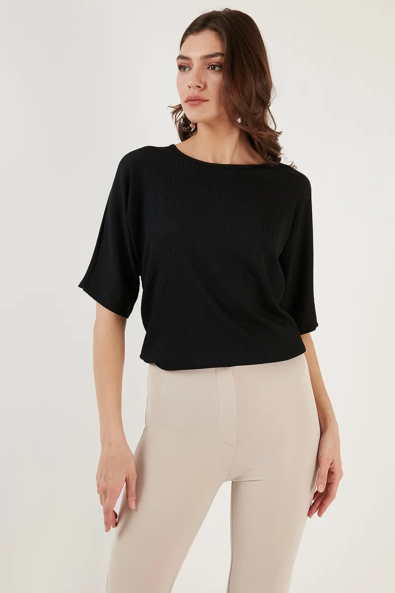 Lela Bürümcük Relaxed Cut Crew Neck Blouse Women's Blouse 5864975