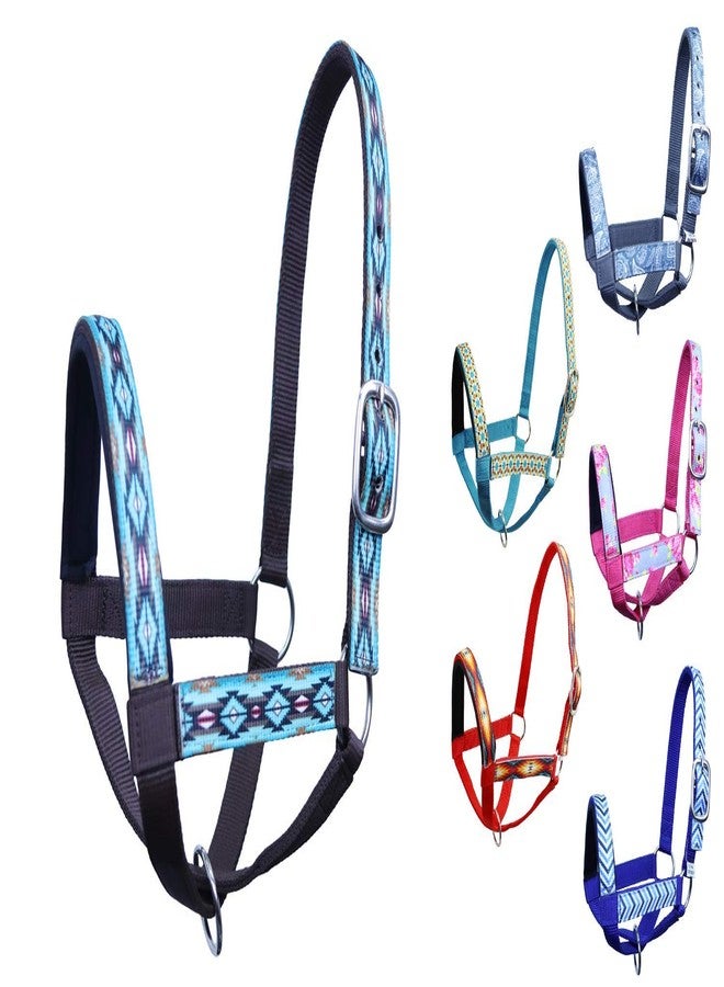 Paris Tack Derby Originals Patterned Double Layer Nylon Figure-8 Cow Halters and Sizes - Image 1