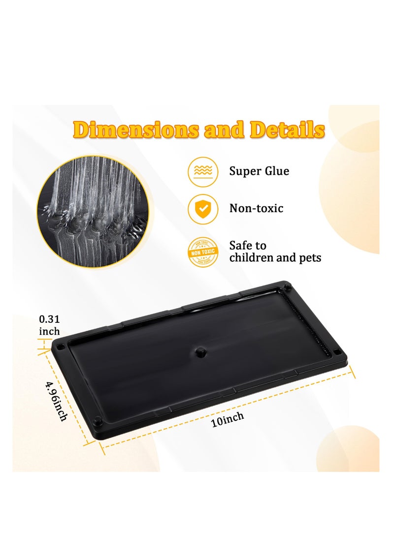SOLARAE 12 Pack Glue Traps for Rats and Snakes, Larger and Heavy Duty Baited Sticky Traps with Non Toxic Glue, Exterminator Plastic Sticky Mouse Indoor Trap, Ready to Use, Safe to Children and Pets - Image 3