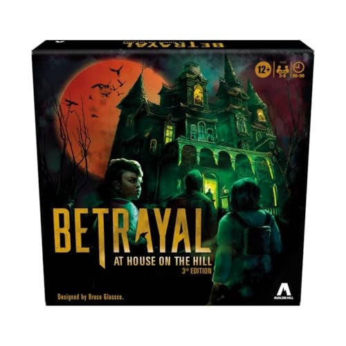 Avalon Hill لعبة الخيانة في المنزل على التل - الإصدار الثالث من أفالون هيل هاسبرو جيمينغ - لعبة لوحية تعاونية للأعمار 12 وما فوق - 36 لاعب - 50 سيناريو مرعب - Image 1
