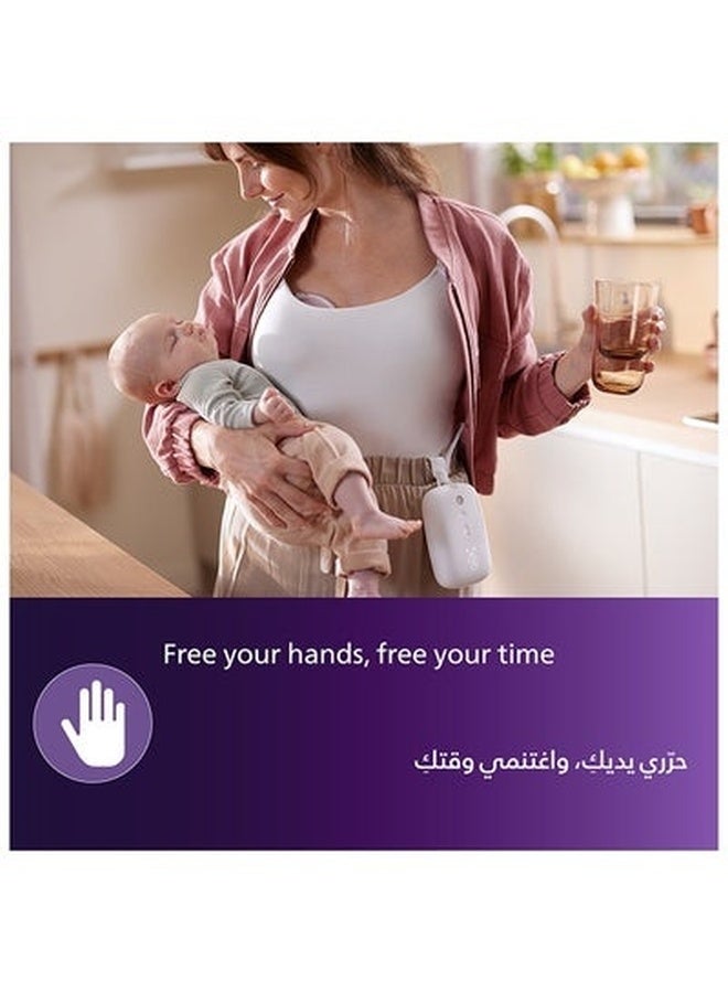 Philips Avent Hands-free Single Electric Breast Pump, Hospital-strength Motor, Mimics Baby's Drinking Rhythm, Pumps up to 85 Times per Minute, Light Collection Cup, 2 Breast Shields, Model SCF533/11 - Image 5