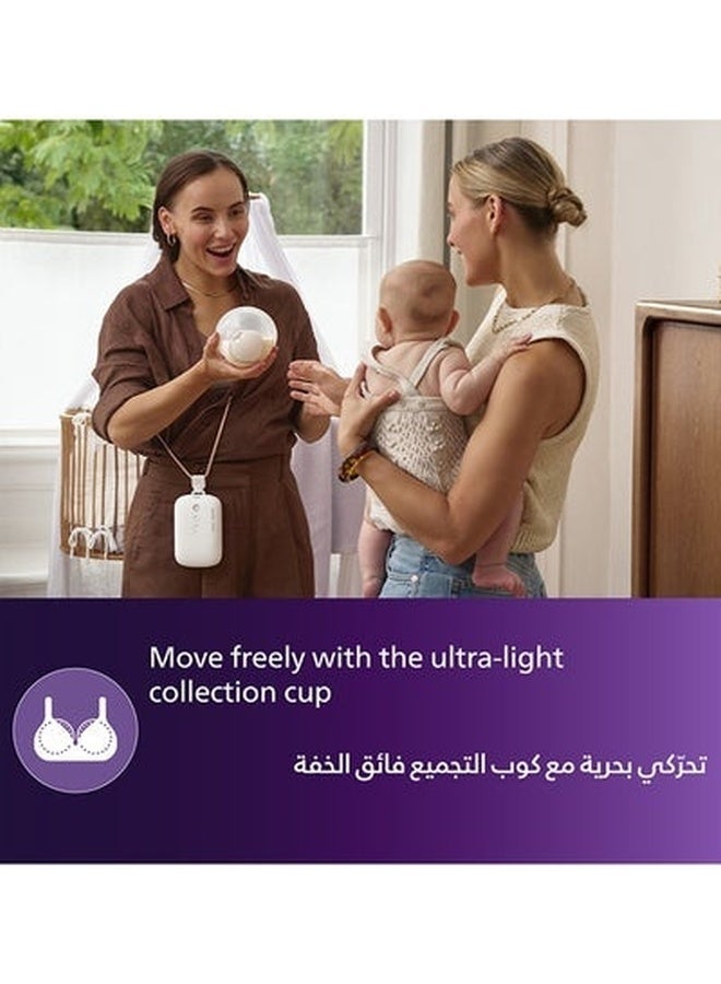 Philips Avent Hands-free Single Electric Breast Pump, Hospital-strength Motor, Mimics Baby's Drinking Rhythm, Pumps up to 85 Times per Minute, Light Collection Cup, 2 Breast Shields, Model SCF533/11 - Image 3
