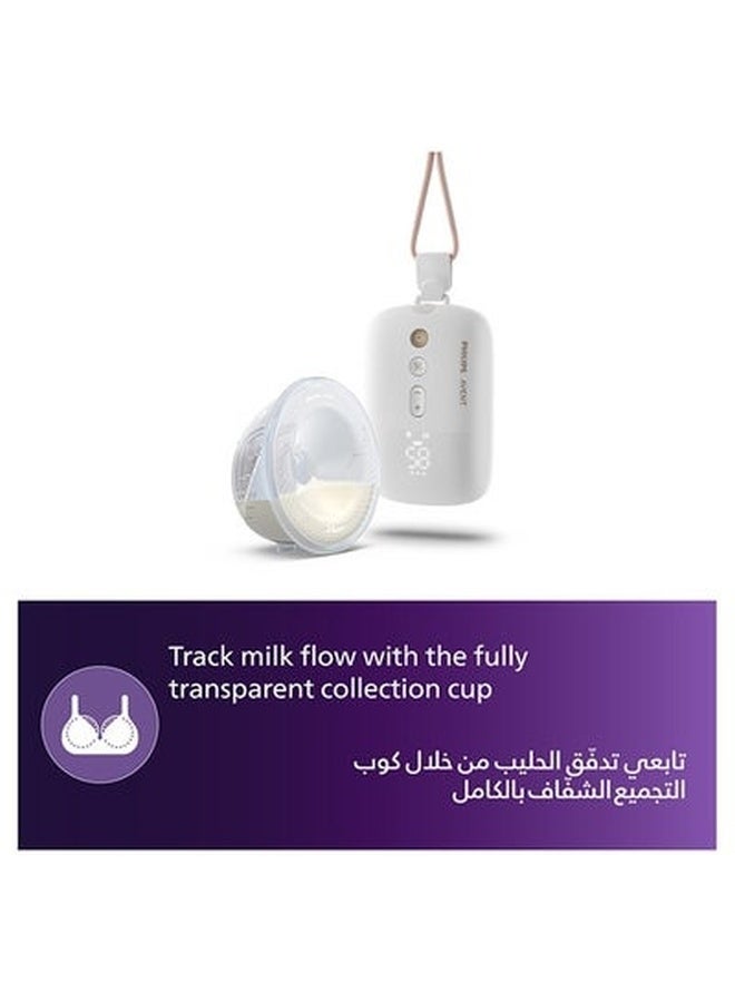 Philips Avent Hands-free Single Electric Breast Pump, Hospital-strength Motor, Mimics Baby's Drinking Rhythm, Pumps up to 85 Times per Minute, Light Collection Cup, 2 Breast Shields, Model SCF533/11 - Image 2
