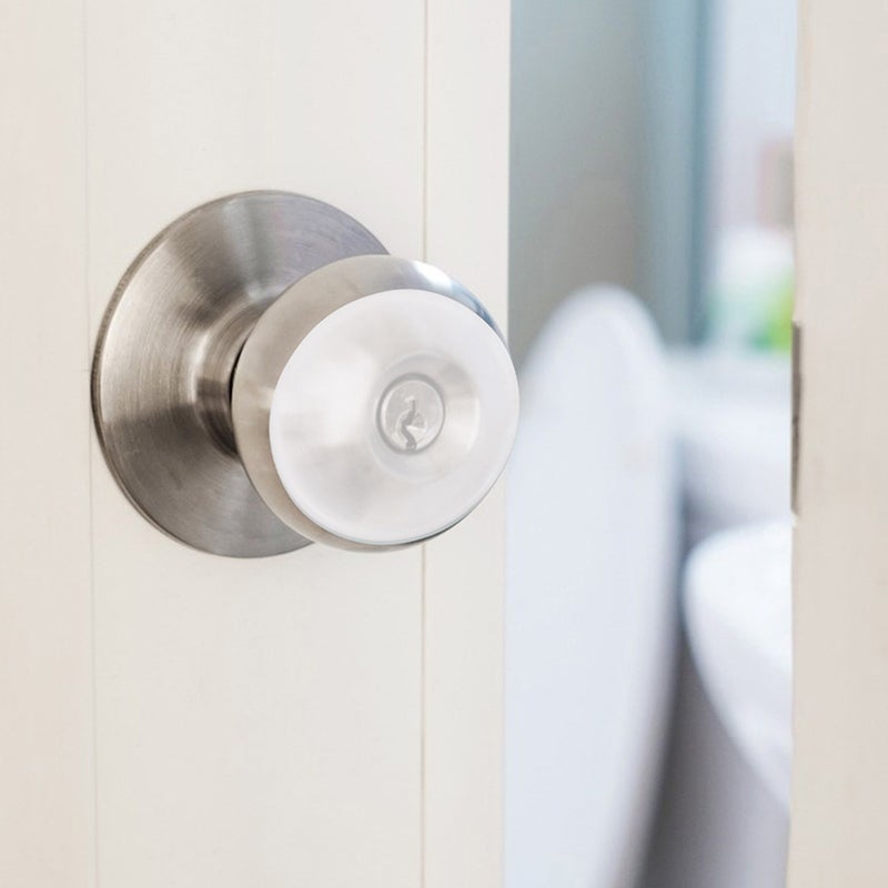 🏠 واقيات حائط من السيليكون لمقابض الأبواب ٢٤ قطعة شفاف - Image 2