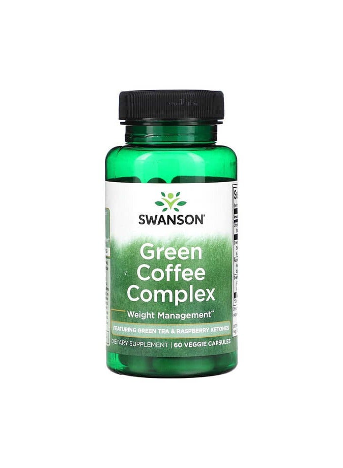 SWANSON Green Coffee Complex, 60 Veggie Capsules