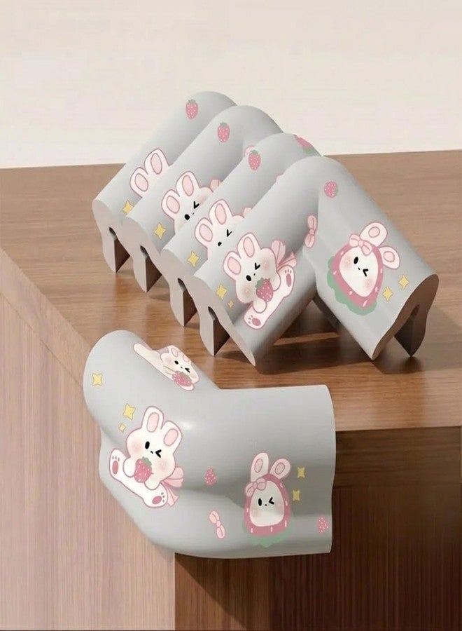 Kolorful 5PCS Cloud Style Edge Protector Cartoon Printed Non Stick Anti-Collision Strip Children's Soft Foam Corner Guard Table & Furniture Non-Toxic Cushion Edge Bumper Strip for Kids Safety (Grey) - Image 3