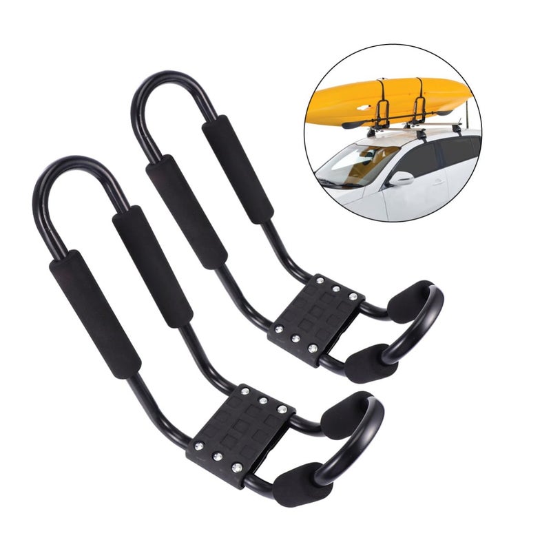 Detachable 2 Pcs Kayak and Canoe Carrier Roof Rack for SUV Truck Outdoor Sports - Image 5