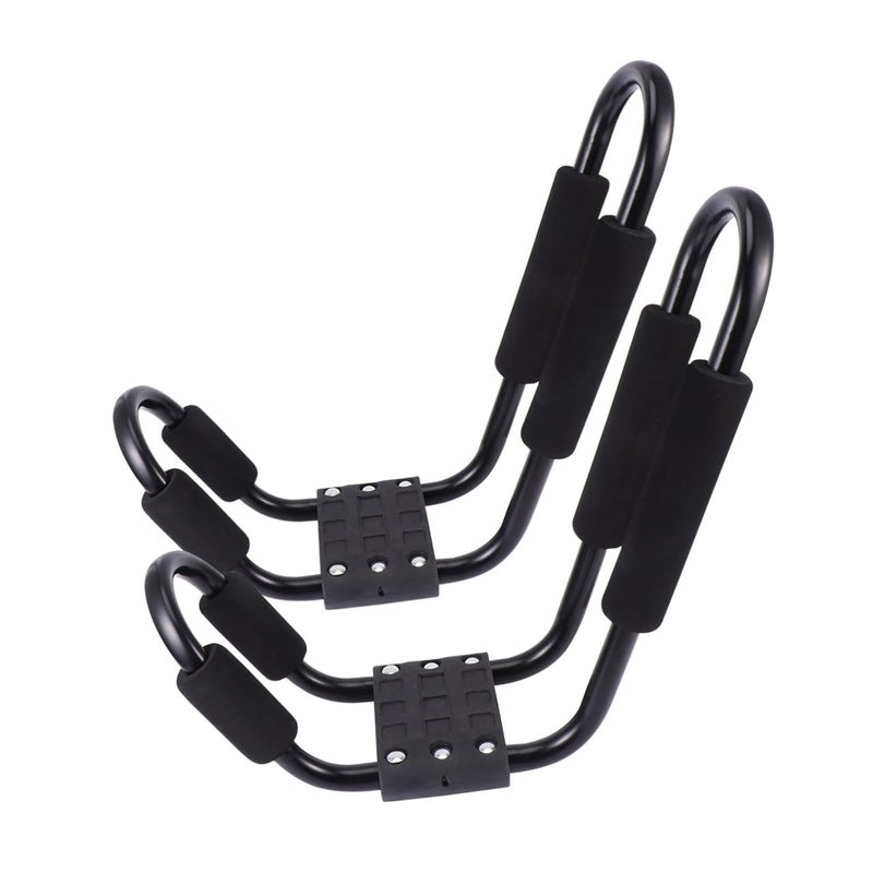 Detachable 2 Pcs Kayak and Canoe Carrier Roof Rack for SUV Truck Outdoor Sports - Image 2