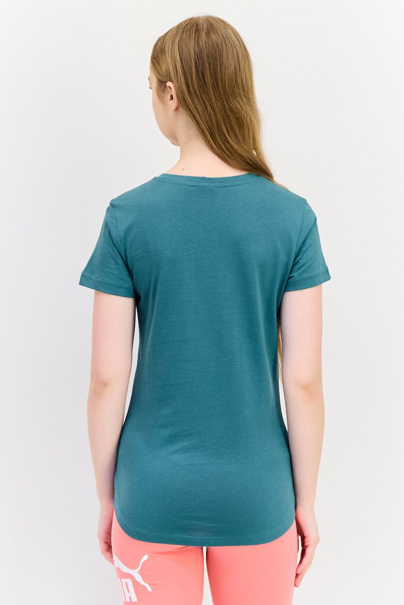 PUMA تي شيرت نسائي بقصة عادية بأكمام قصيرة للخارج، ساج - Image 4