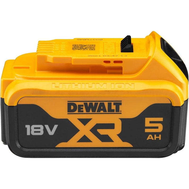 DCB184-18V 5Ah XR Li-Ion Battery Pack For DEWALT Power Tools Compatible With 18V XR Tools Black Yellow High-Capacity Rechargeable Long Runtime Fast Charging - Image 4
