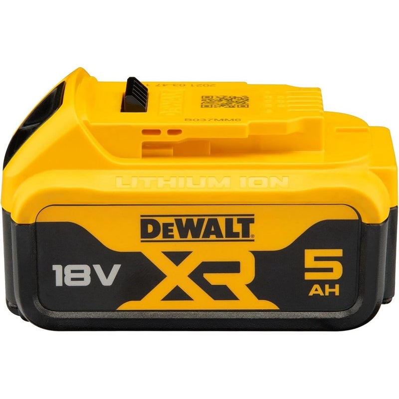 DCB184-18V 5Ah XR Li-Ion Battery Pack For DEWALT Power Tools Compatible With 18V XR Tools Black Yellow High-Capacity Rechargeable Long Runtime Fast Charging - Image 2