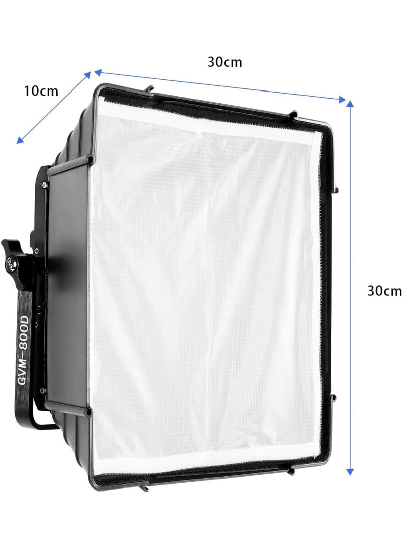 GVM Softbox 500 11x11 Inch for 800D, 560AS & 480LS LED Lights – Studio Light Diffuser for Photography, Video, YouTube & Professional Filmmaking - Image 2