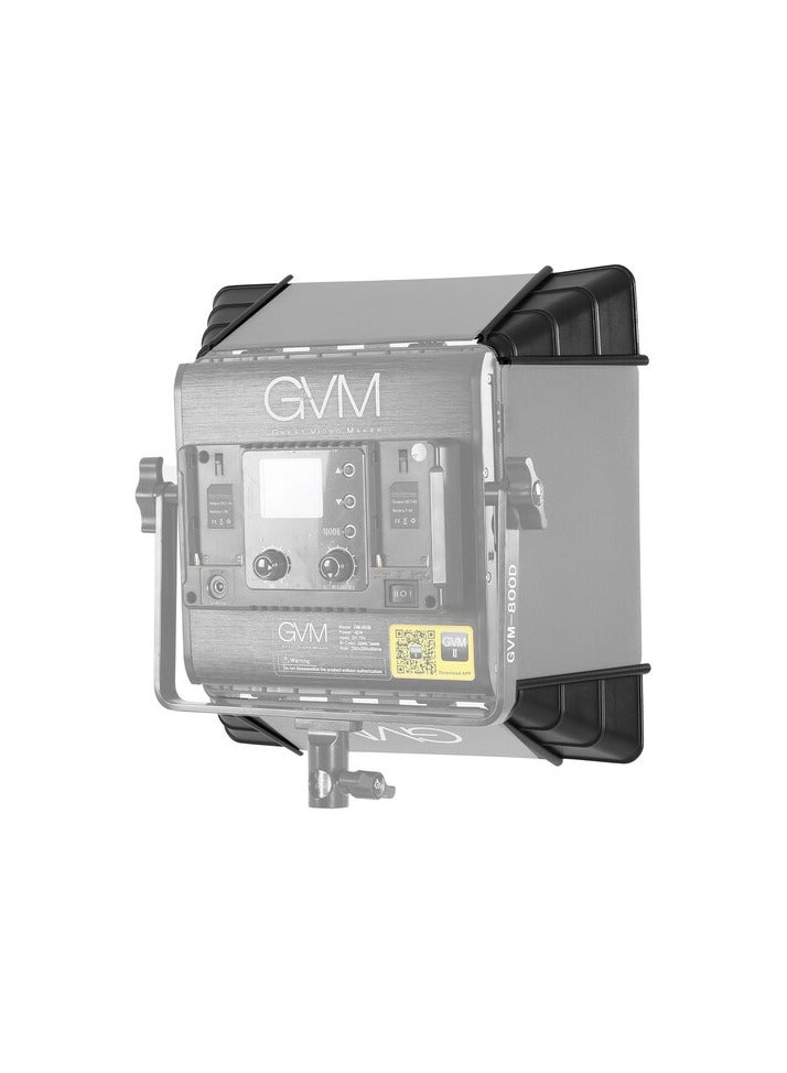 جي في أم بيبيوكس GVM 500 مقاس 11×11 بوصة لـ 800D/560AS/480LS LED – سوفت بوكس مع شبكة وقف تسرب الضوء  - Image 3
