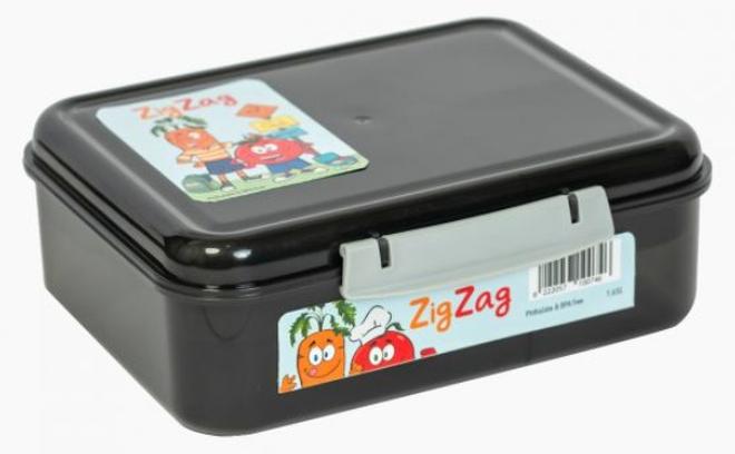 Zigzag حاوية طعام زيج زاج سوداء – 1.65 لتر - Image 1