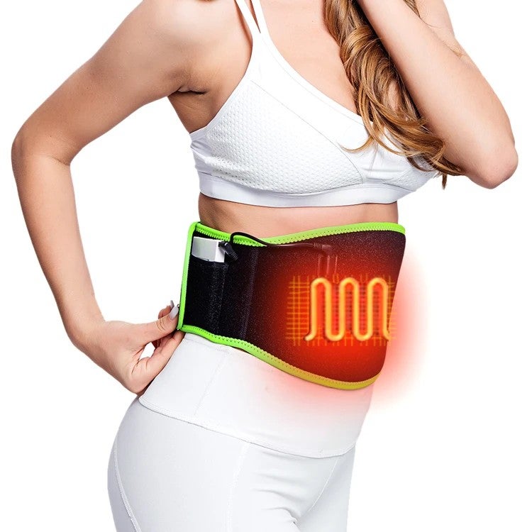 Bluejw Portable Heated Massage Belt - Lower Back Pain Relief, Stomach Cramps & Tension, Warm Abdominal Waist Trimmer - Image 2