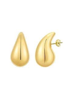 NNEWVANTE Women's Hoop Earrings, Lightweight Drop Hollow Hoop Earrings, Hypoallergenic Women's Earrings, Girls Fashion Jewellery  - Image 1