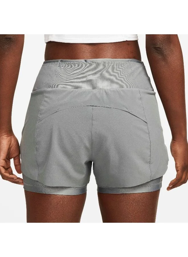 Nike Women's Dri-FIT Swift Mid-Rise 2-in-1 Running Shorts